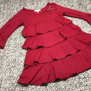 Luna Luna Girls Red Striped Dress